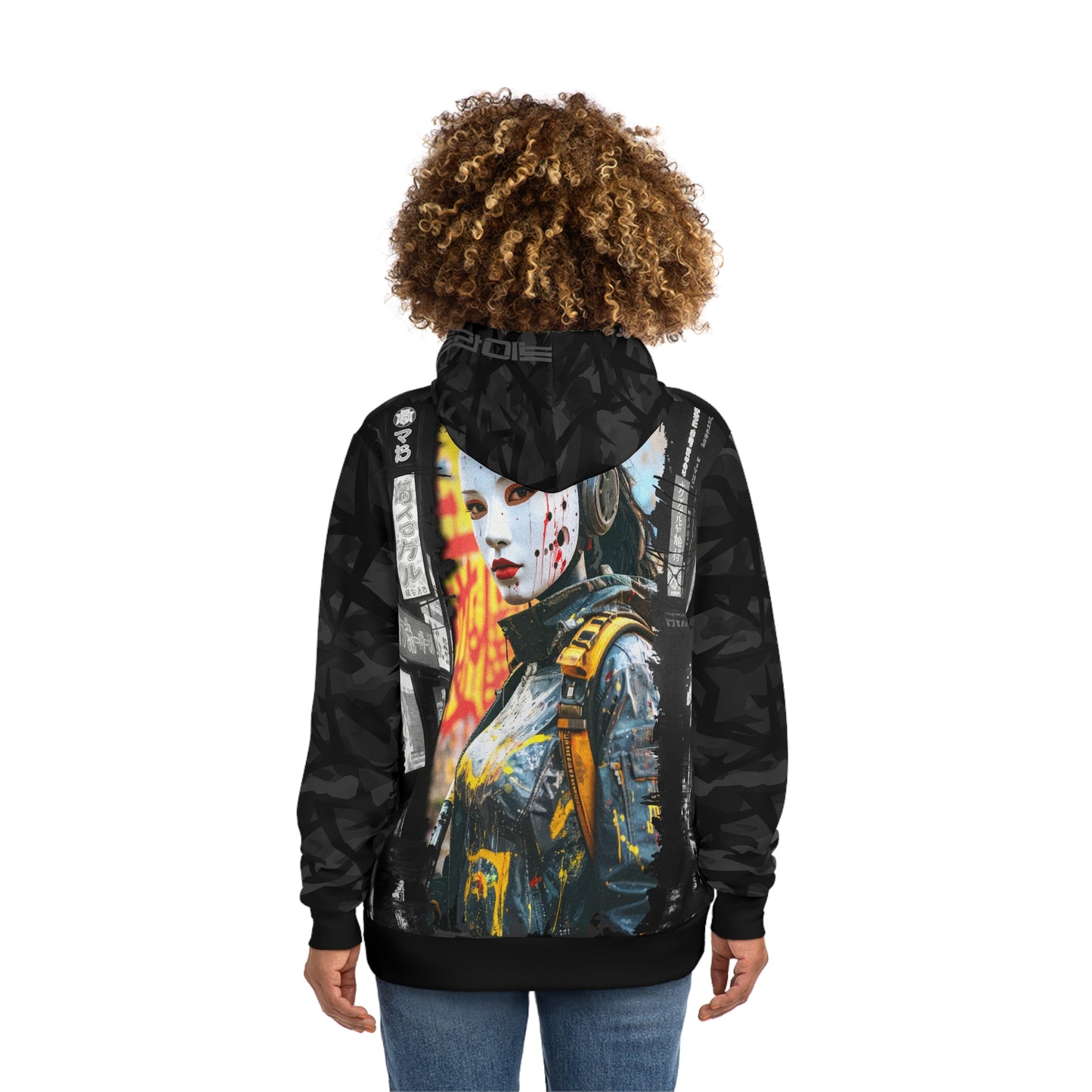 Edgy Streetwear Hoodie, Urban Fashion, Graphic Sweatshirt, Statement Piece, Gothic Apparel, Perfect for Gifting