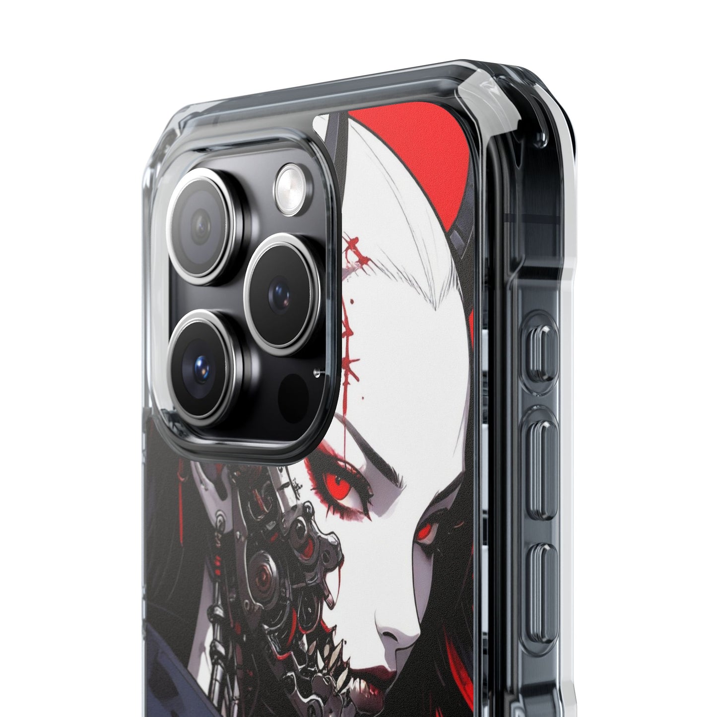 Magnetic Impact Phone Case, Anime Art Phone Cover, Goth Accessories for Her, Gift for Tech Lovers, Unique Phone Protection