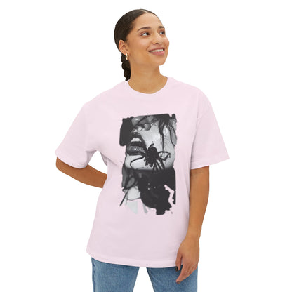Edgy Art Graphic Tee, Unisex Oversized Shirt, Alternative Fashion, Streetwear Style, Gift for Art Lovers