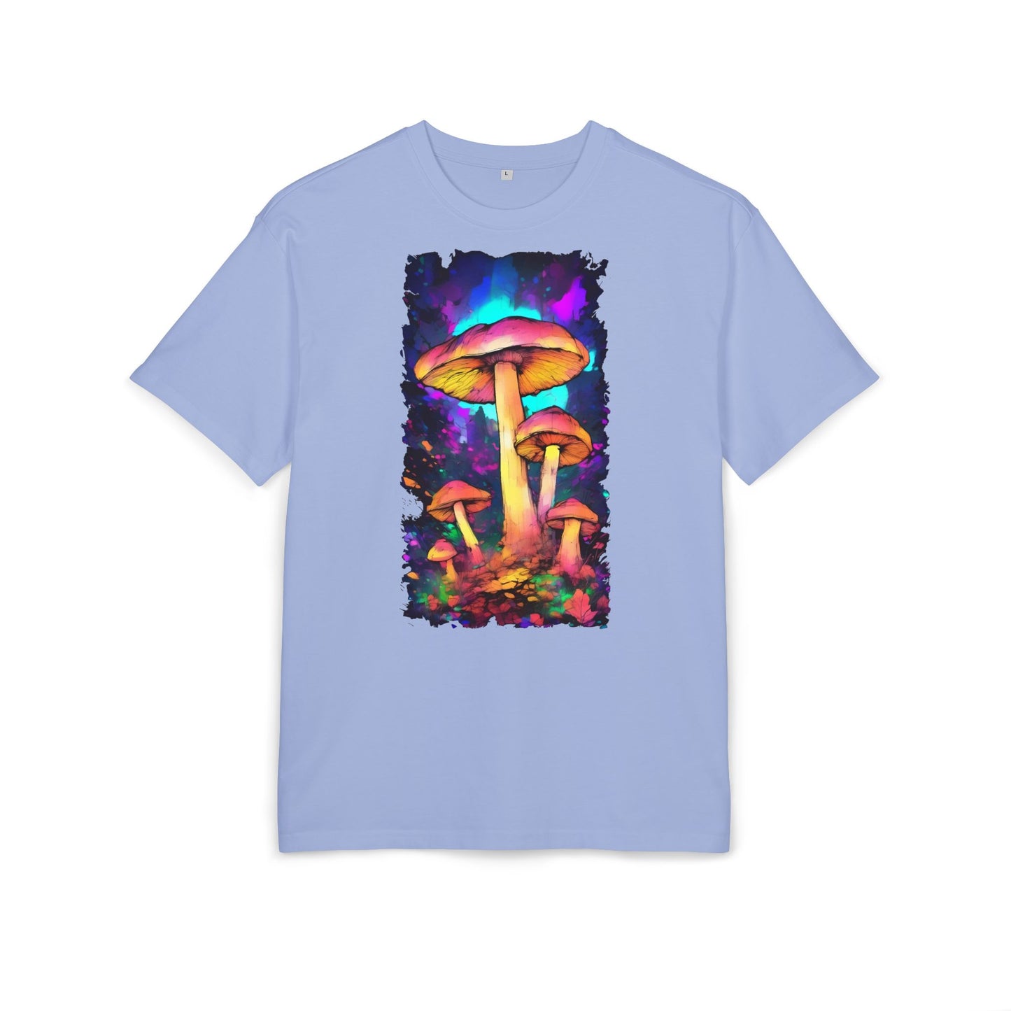 Psychedelic Mushroom Oversize Tee, Unisex Graphic Tee, Casual Summer Shirt, Gift for Nature Lovers, Festival Fashion
