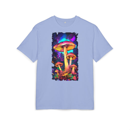 Psychedelic Mushroom Oversize Tee, Unisex Graphic Tee, Casual Summer Shirt, Gift for Nature Lovers, Festival Fashion