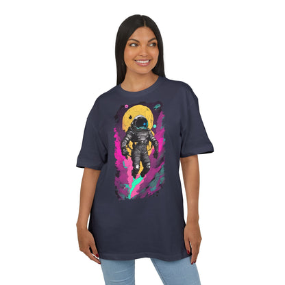 Cosmic Astronaut Tee, Unisex Oversize Tee, Space Graphic Shirt, Retro Astronaut T-Shirt, Gift for Space Lovers, Unique Graphic Tee