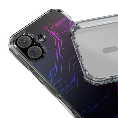 Magnetic Clear Phone Case - Tech-Inspired Design for Gamers, Stylish Protection, Gift for Tech Lovers, Phone Accessories, Customizable Case