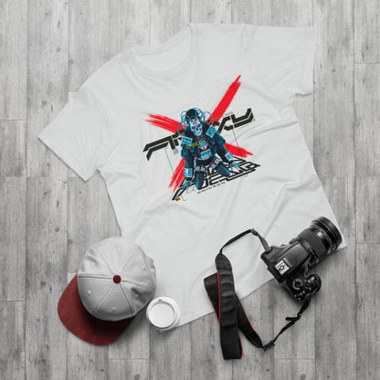 Futuristic Robot Graphic Tee - Unisex Casual T-Shirt, Geek Fashion, Gift for Gamers, Science Fiction Style, Birthday Present