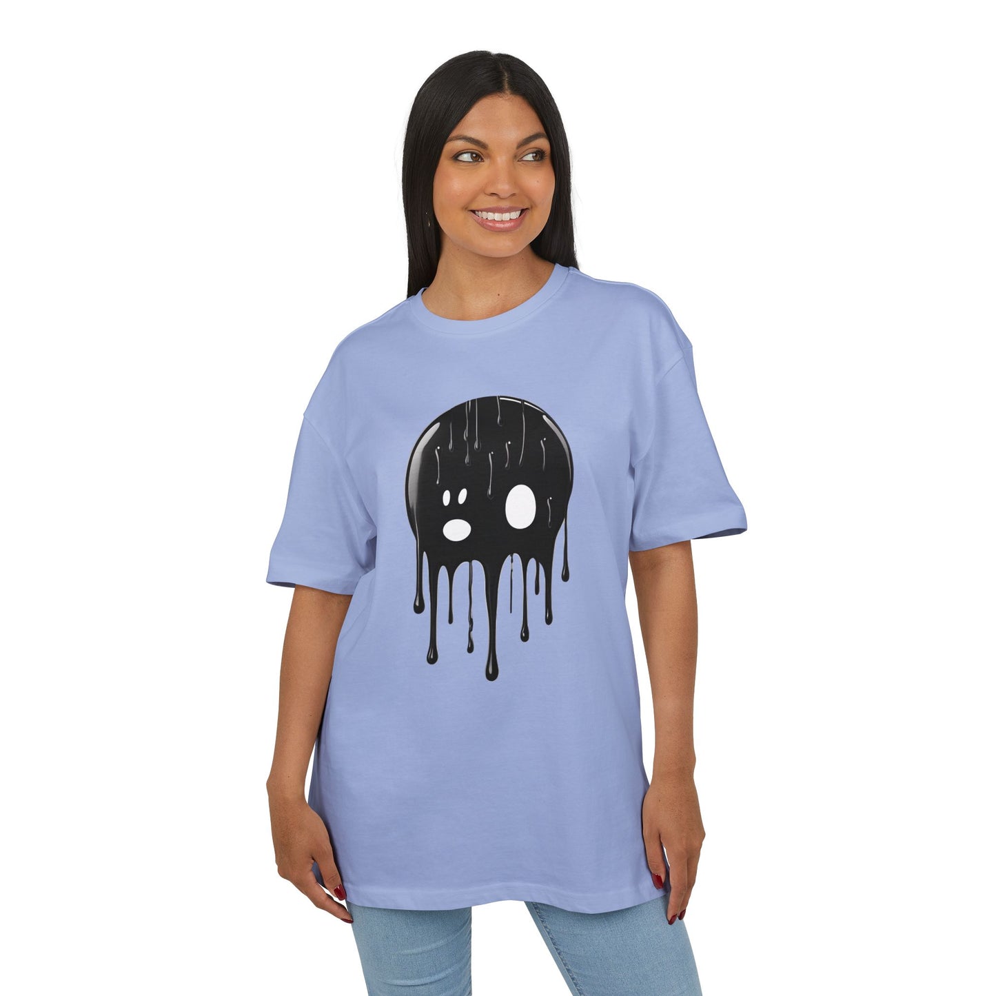 Edgy Skull Graphic Unisex Heavy Oversize Tee
