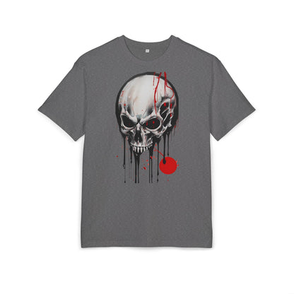Gothic Skull Oversized Tee - Trendy Streetwear for Music Lovers, Grunge Style, Halloween Costume, Alternative Fashion, Graphic Tee