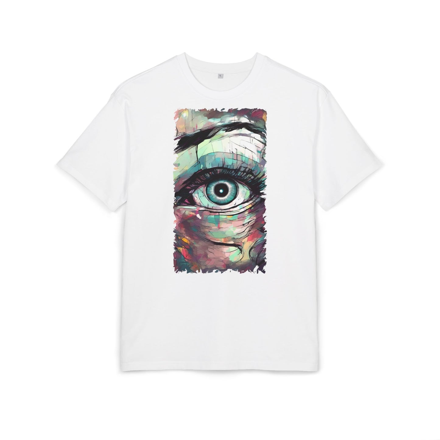 Artistic Eye Oversized Tee | Colorful Graphic T-Shirt, Unisex Shirt, Casual Fashion, Trendy Streetwear, Unique Gift Idea
