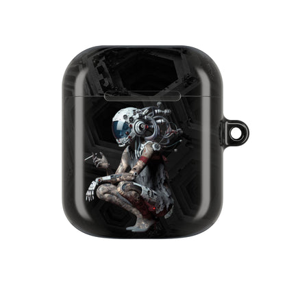 Futuristic AirPod Cases - Stylish Protection for Music Lovers, Gift for Tech Enthusiasts, Trendy Headphone Cover, Unique Tech Gift