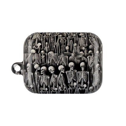 Skeleton Pattern AirPod Case, Cute Halloween Accessory, Spooky Gift for Music Lovers, Fun Phone Accessories, Unique Earbud Holder