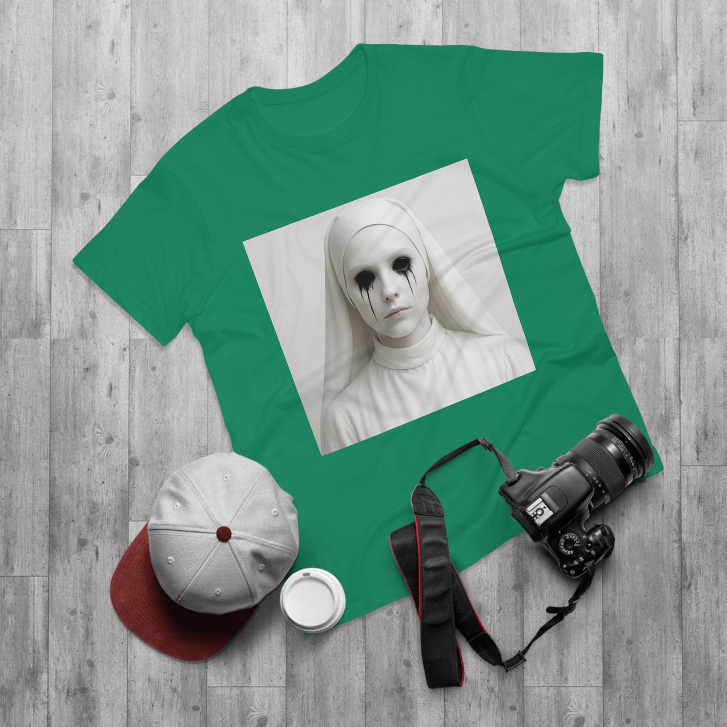 Spooky Art Tee, Unisex Graphic T-shirt, Halloween Costume, Horror Aesthetic Shirt, Creepy Vintage Look Top