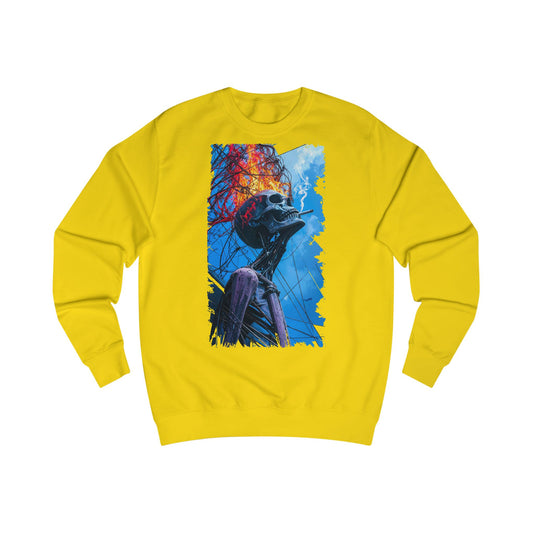 Vibrant Skeleton Unisex Sweatshirt - Perfect for Halloween, Cozy Casual Wear, Unique Art Gift, Fall Favorites, Spooky Season