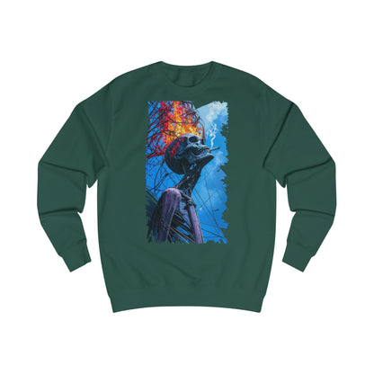 Vibrant Skeleton Unisex Sweatshirt - Perfect for Halloween, Cozy Casual Wear, Unique Art Gift, Fall Favorites, Spooky Season