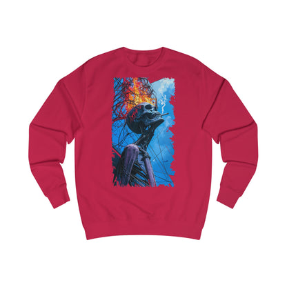 Vibrant Skeleton Unisex Sweatshirt - Perfect for Halloween, Cozy Casual Wear, Unique Art Gift, Fall Favorites, Spooky Season