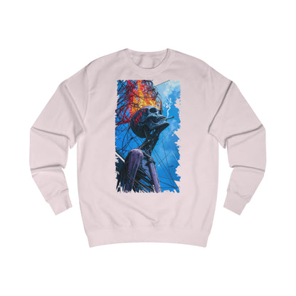 Vibrant Skeleton Unisex Sweatshirt - Perfect for Halloween, Cozy Casual Wear, Unique Art Gift, Fall Favorites, Spooky Season