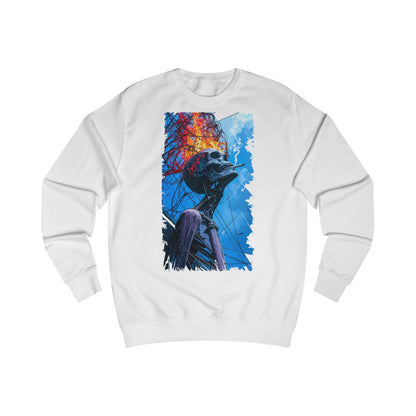 Vibrant Skeleton Unisex Sweatshirt - Perfect for Halloween, Cozy Casual Wear, Unique Art Gift, Fall Favorites, Spooky Season