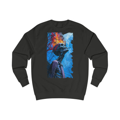 Vibrant Skeleton Unisex Sweatshirt - Perfect for Halloween, Cozy Casual Wear, Unique Art Gift, Fall Favorites, Spooky Season
