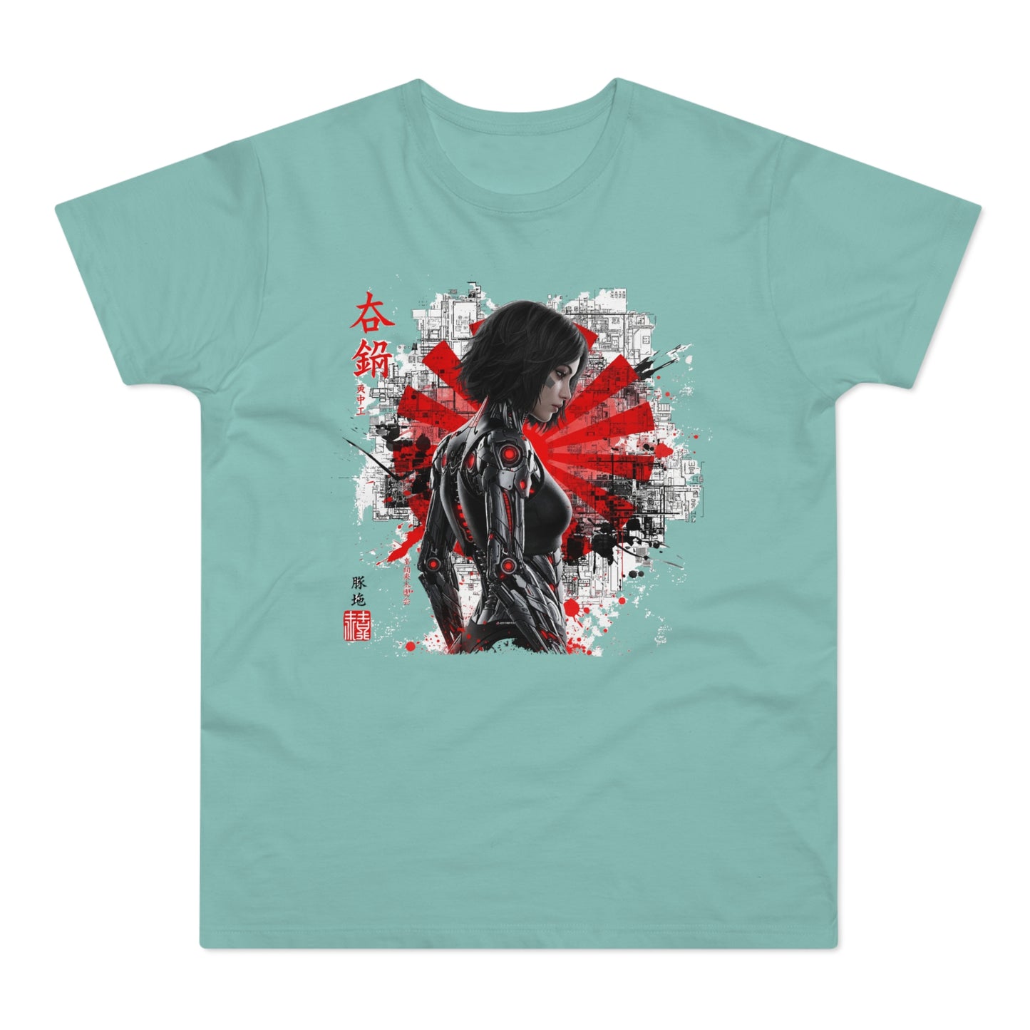 Cyber Samurai Graphic T-Shirt, Unisex Graphic Tee, Anime Shirt, Japanese Art T-Shirt, Gift for Nerds, Cosplay Apparel