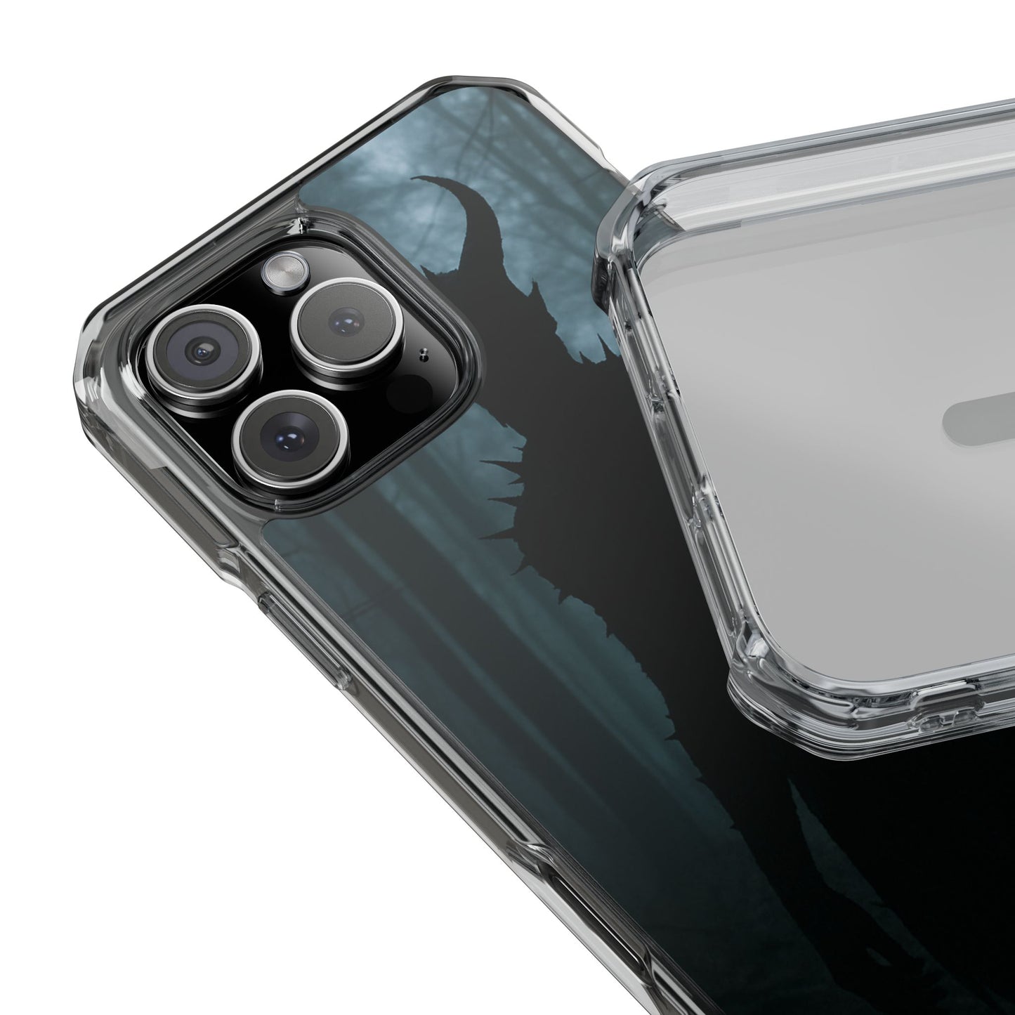 Magnetic Phone Cases, Dark Fantasy Case, Spooky Halloween Accessory, Gift for Gamers, Customizable Clear Impact Cover