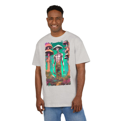 Psychedelic Alien Oversize Tee, Unisex Graphic T-Shirt, Casual Streetwear, Gift for Sci-Fi Lovers, Festival Apparel