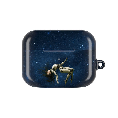 Cosmic AirPod Case, Galaxy Phone Accessory, Unique Gift for Music Lovers, Astronaut Design, Starry Night Protection