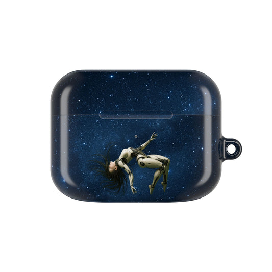 Cosmic AirPod Case, Galaxy Phone Accessory, Unique Gift for Music Lovers, Astronaut Design, Starry Night Protection