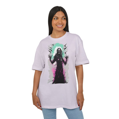 Spooky Witch Oversize Tee - Halloween Shirt, Graphic Tee for Festivals, Trendy Streetwear, Gift for Witch Lovers, Unisex Apparel