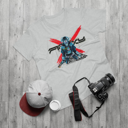 Futuristic Robot Graphic Tee - Unisex Casual T-Shirt, Geek Fashion, Gift for Gamers, Science Fiction Style, Birthday Present
