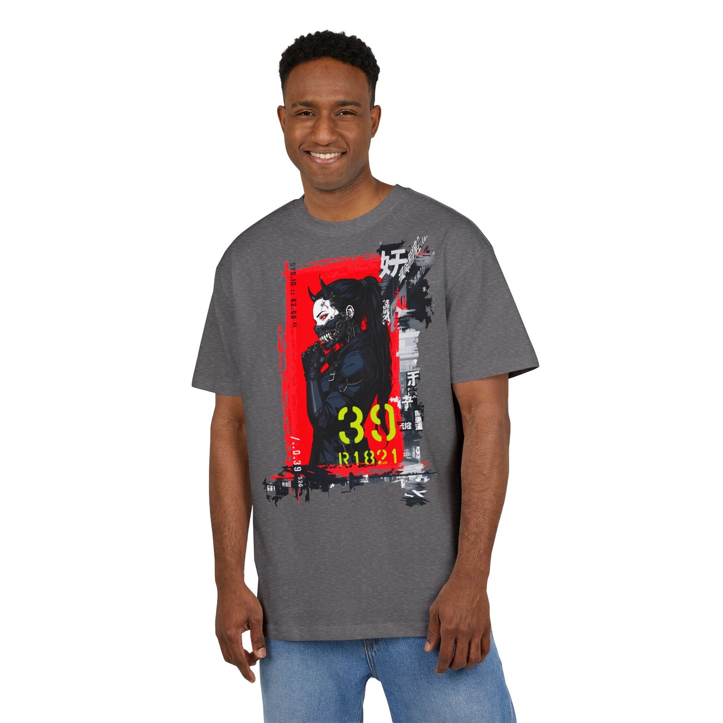 Artistic Oversize Tee featuring Bold Graphic Design, Unisex Heavyweight T-Shirt