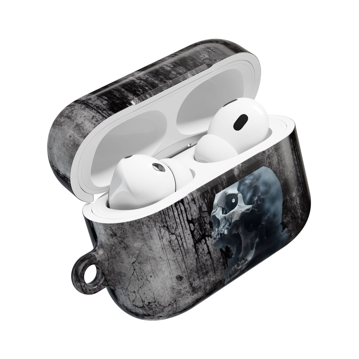 Gothic Skull AirPod Case, Trendy Wireless Earbuds Cover, Perfect Gift for Music Lovers, Halloween Decor, Edgy Aesthetic
