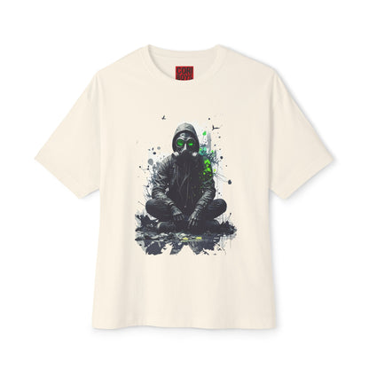 Gritty Street Art Boxy Tee, Unisex Tee, Graphic Tee, Oversized T-Shirt, Urban Fashion, Unique Gift, Casual Wear