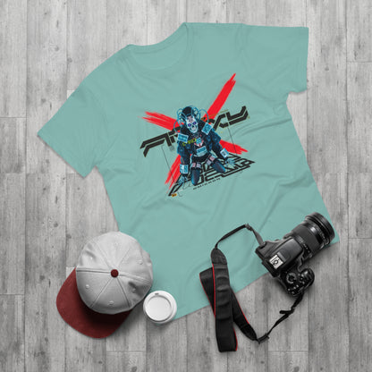 Futuristic Robot Graphic Tee - Unisex Casual T-Shirt, Geek Fashion, Gift for Gamers, Science Fiction Style, Birthday Present