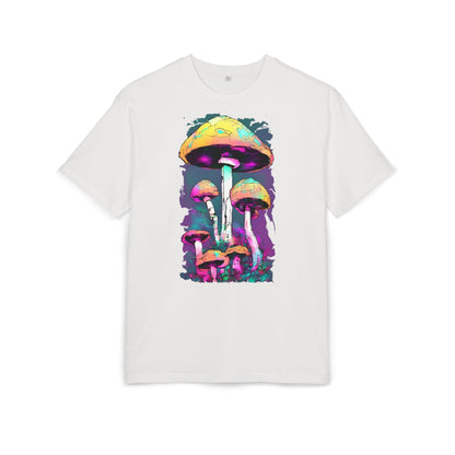 Trippy Mushroom Unisex Oversize Tee | Psychedelic Art Shirt, Retro Graphic Tee, Festival Wear, Gift for Nature Lovers, Streetwear