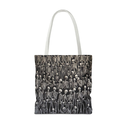Gothic Skeleton Tote Bag | Spooky Shopping Bag | Halloween Accessory | Unique Gift for Dark Aesthetic Lovers
