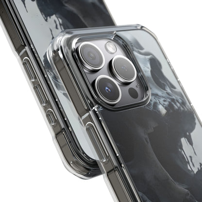 Unique Skull Design Magnetic Clear Impact Cases, Skull Phone Cases, Gothic Accessories, Halloween Gifts, Edgy Mobile Covers