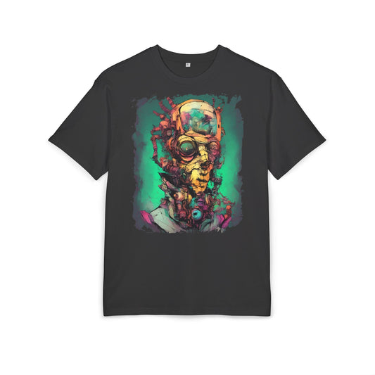 Artistic Oversize Tee Featuring Abstract Portrait, Unisex T-Shirt, Cool Graphic Tee, Streetwear Style, Unique Gifts for Art Lovers