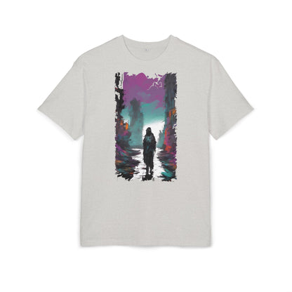 Unisex Oversized Graphic Tee with Forest Silhouette | Comfy Casual Wear, Gift for Nature Lovers, Ideal for Camping, Hiking, Everyday Style