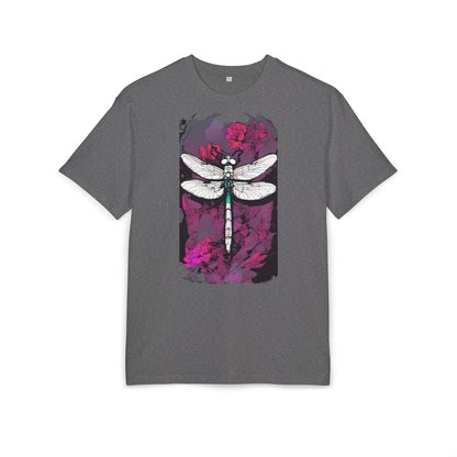 Dragonfly Art Unisex Heavy Oversize Tee, Nature Lover Shirt, Gift for Her, Artistic Tee, Summer Fashion, Relaxed Fit Clothing