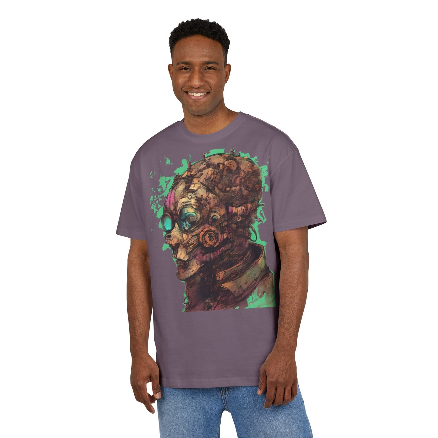 Artistic Oversize Tee - Unique Graphic Shirt for Art Lovers, Unisex Fashion, Streetwear Style, Gift for Creatives, Trendy Apparel