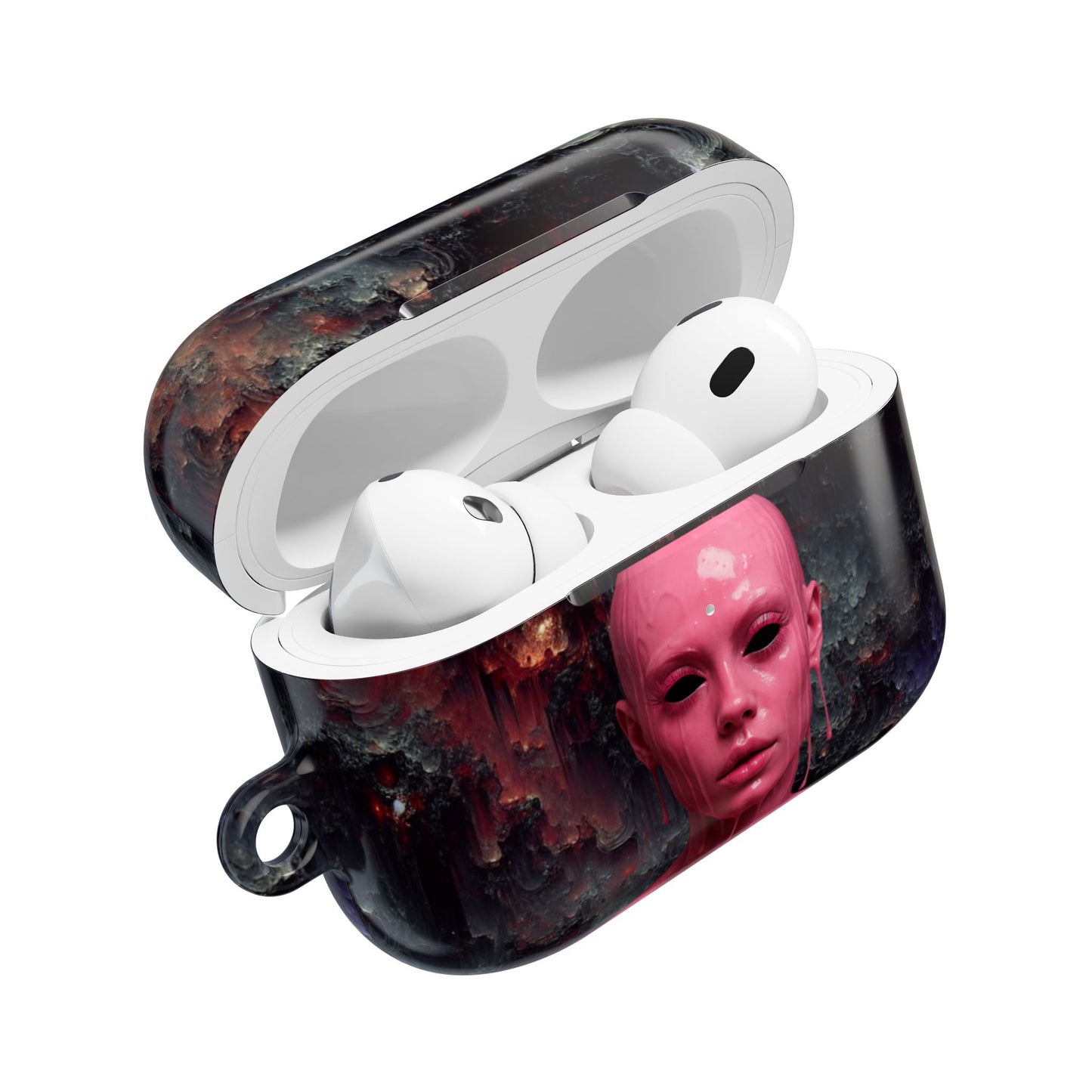 Dark AirPod Case - Horror-Inspired Accessory, Perfect for Goths, Tech Lovers, and Gift Givers, Space Decor, Unique Design