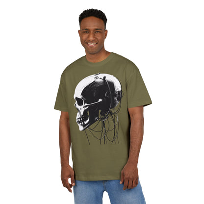 Unisex Skull Graphic Oversize Tee - Bold, Edgy Style for Casual Wear