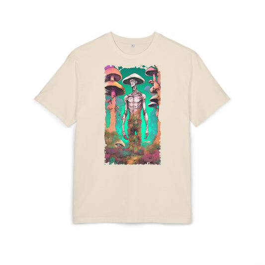Psychedelic Alien Oversize Tee, Unisex Graphic T-Shirt, Casual Streetwear, Gift for Sci-Fi Lovers, Festival Apparel