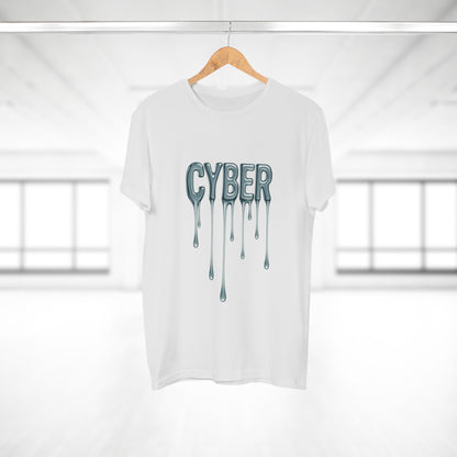 Cool Drippy Cyber T-Shirt, Unisex Graphic Tee, Casual Wear, Tech Enthusiast Gift, Trendy Streetwear for All Occasions