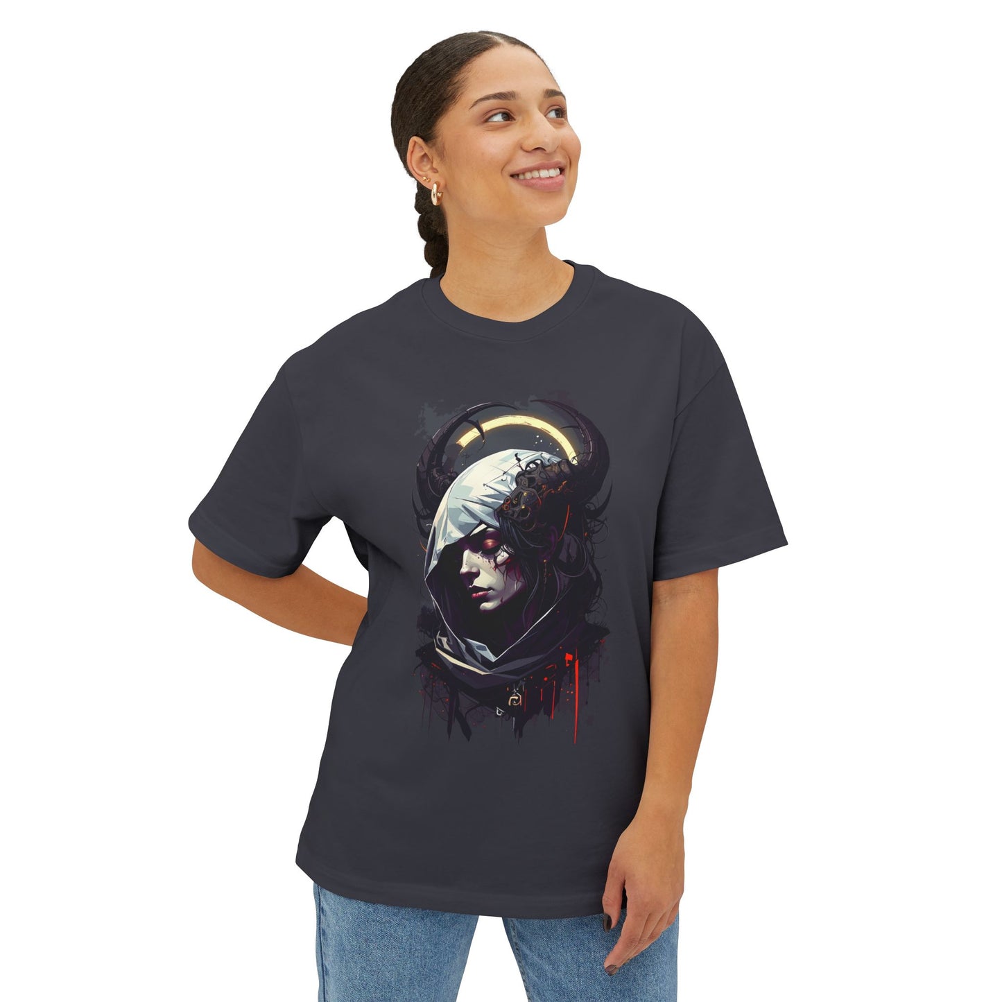 Urban Art Oversized Tee, Graphic Tee, Streetwear Shirt, Unique Art Clothing, Casual Fashion Top, Artistic Unisex T-Shirt