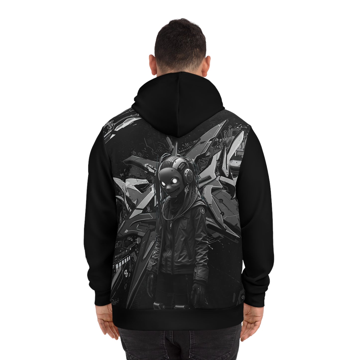 Urban Graphic Hoodie with Skull & Street Art Design