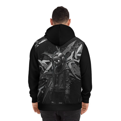 Urban Graphic Hoodie with Skull & Street Art Design