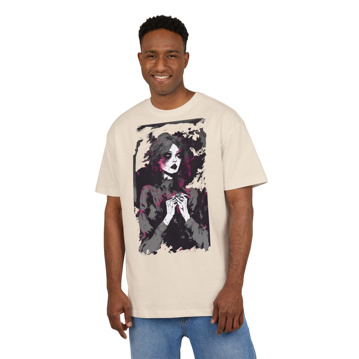 Artistic Oversize Tee | Unisex Tee with Unique Design, Casual Wear, Graphic Shirt, Gift for Art Lovers, Statement T-Shirt