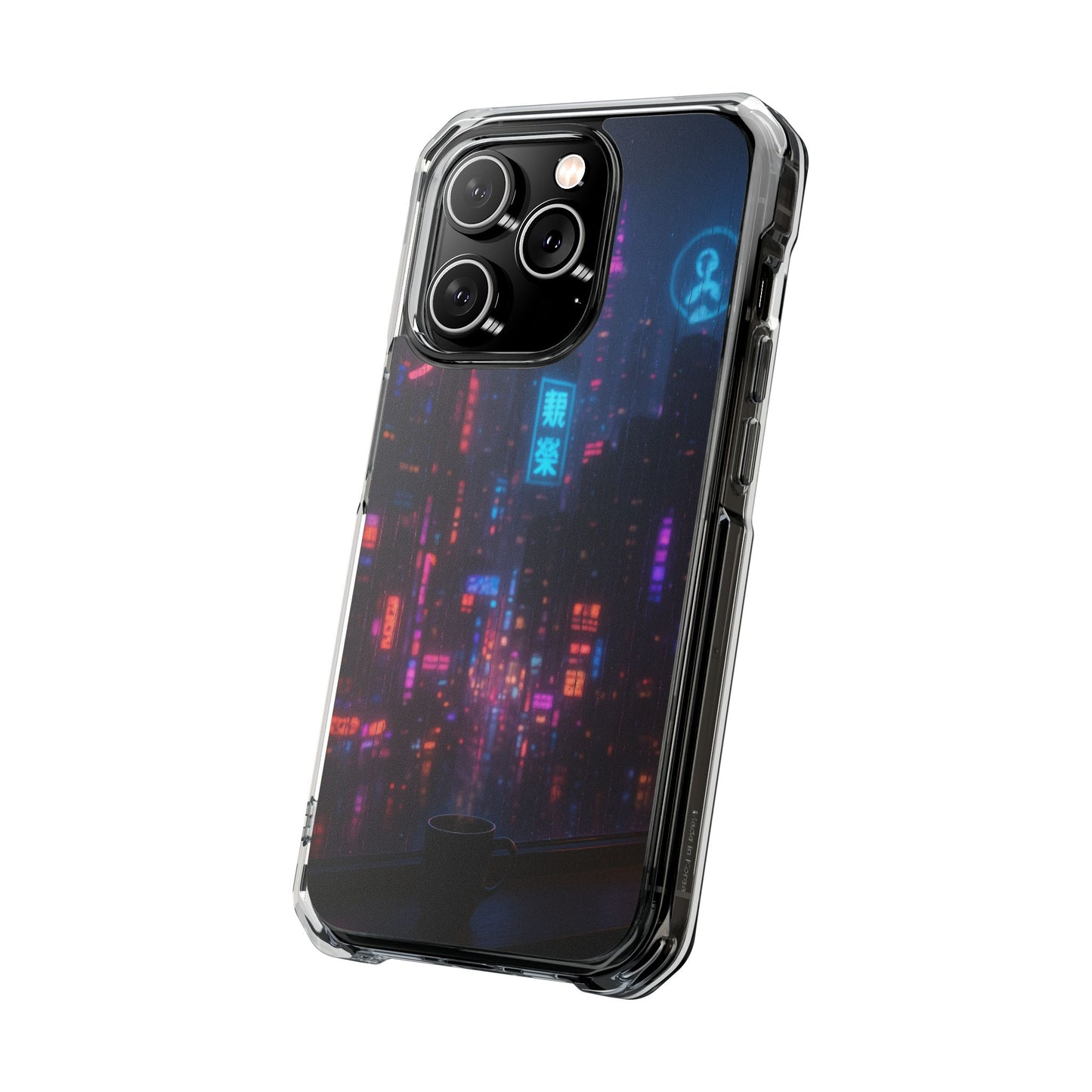 Neon City Phone Case - Magnetic Clear Impact Cases, Customizable Phone Cover, Gifts for Tech Lovers, Stylish Protection, Modern Design