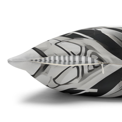 Square Pillowcase with Edgy Cyber Design