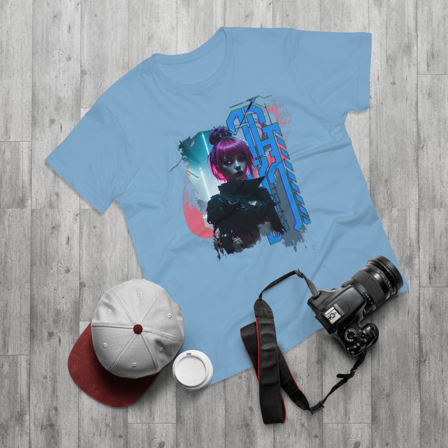 Cyberpunk Art Unisex T-Shirt, Streetwear Tee, Graphic Shirt, Gift for Him, Festival Apparel, Tech-Inspired Fashion