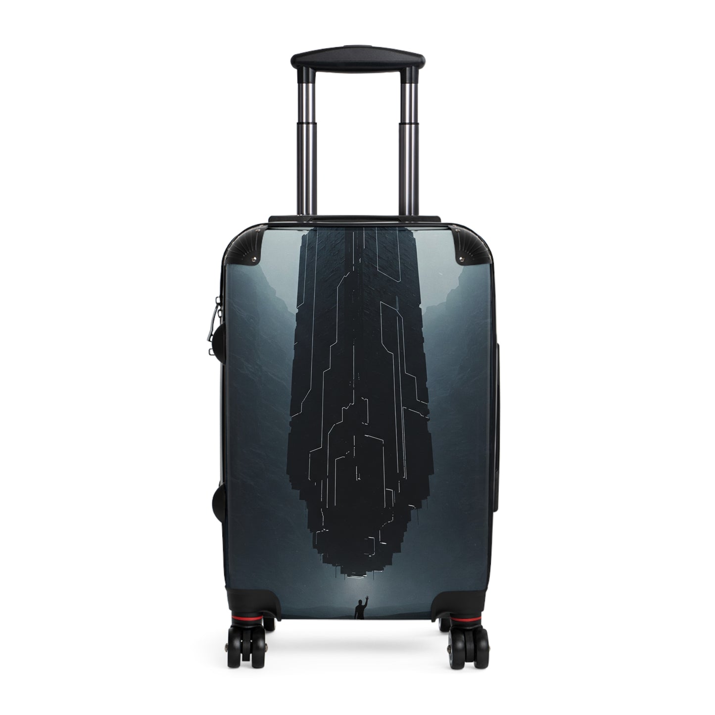 Stylish Travel Suitcase with Dystopian Design - Perfect for Adventurers